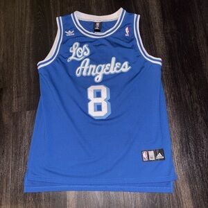 Adidas Los Angeles Lakers Kobe Bryant Blue Jersey #8 Size Large